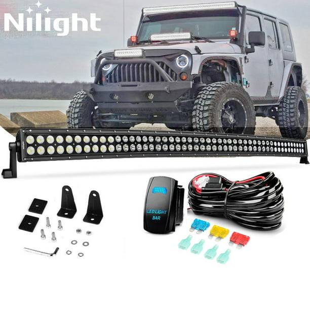 50in 288W LED Light Bar Spot Flood Combo Jeep Offroad Fog Driving Lamp